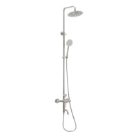 Душевая стойка со смесителем Mixxus SUS-009-J SS0021 нержавеющая сталь